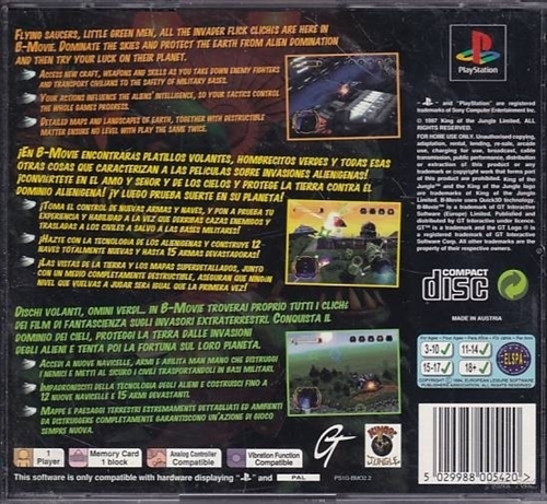 B-movie - PS1 (B Grade) (Genbrug)